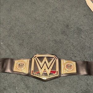WWE Championship Belt with Gold and Black Design